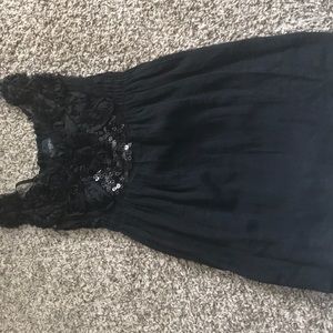 Black embellished daytrip top size small